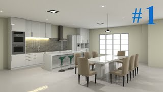 Interior design - using Sketchup & Vray 3.4 part 1