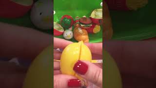 🍎 ASMR Sounds Cutting Toy Velcro Food 🥰 #20 #asmrsounds #vlogmas #velcroasmr Fruit 💕