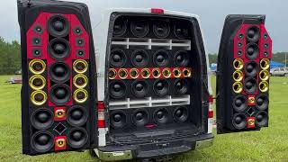 Lots of speakers on this van | Jacksonville Car Audio show | 7/16/22