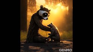 Unbelievable! Witness a Heart-Wrenching Encounter: Raccoon Dying in Front of Groot AI Video!