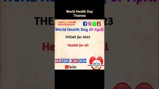 World HealthDay #norcet #dsssb #esic #viral #viralshorts #ytshorts #nursingkingdom #ytshort #nursing