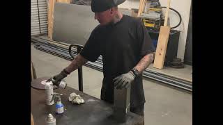 Making a metal vase and applying torch patina for the first time