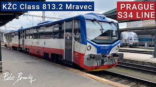 TRIP REPORT | Prague City Line S34 | KŽC Doprava | Mravenec Class 813 railcar