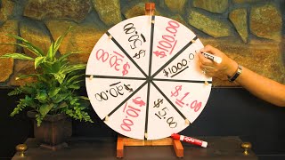 Building a Prize Wheel with Dry Erase Board