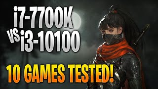 Intel i7-7700K vs Intel i3-10100 | 10 Game Benchmark Test and Gameplay