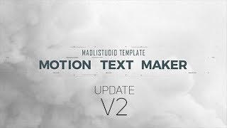 VIDEOHIVE MOTION TEXT MAKER V2 FREE DOWNLOAD