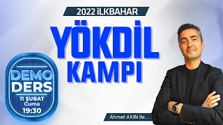 Ahmet Akın ile online İlkbahar YÖKDİL Soru Çözüm Kampı