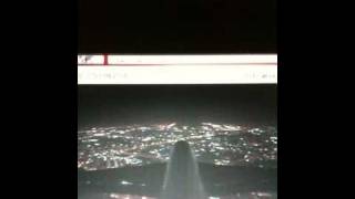 Landing A380 at night at DXB