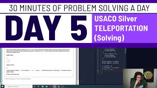 USACO Silver Teleportation (+ 2011 AMC 12A 23-24 sols) - 30 minutes of problem solving a day (Day 5)