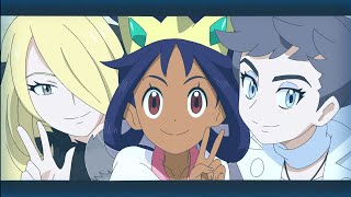 Iris want picture together with Diantha and Cynthia | Pokémon journeys