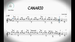 Gitar Notaları CANARİO CARLO CALVİ Guitar Sheet . Klasik Gitar Notaları .