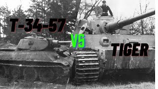 WAR THUNDER: T-34-57 AGAINST TIGER'S SIDE ARMOUR