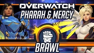 Overwatch Weekly Brawl - Pharah and Mercy Gameplay - Justice Reigns from Above