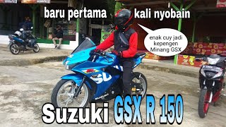 vlog 82 - test ride singkat Suzuki gsx r 150 | motovlog Bandung |