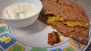 Yummy  Breakfast wholemeal Flour Patato Paratha || Takeaway dinner Hallem |