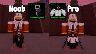 Noob To Pro In Skibi Defense Roblox Get Engineer Camera Unit!