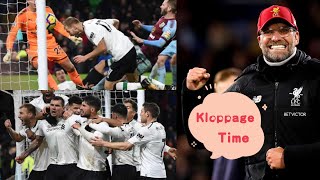 Kloppage Time : Ragnar Klavan heads in a last gasp injury time winner against Burnley