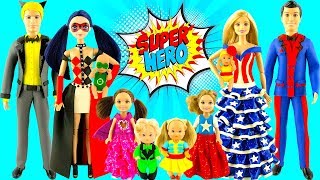 Play doh disney princesses LadyBug Cinderella and Little princesses SuperHero Dress