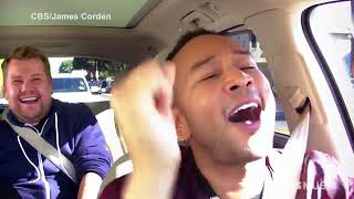 John Legend cracks up James Corden   Alicia Keys Carpool Karaoke