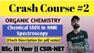 Crash Course#2||Chemical Shift In NMR Spectroscopy||BSc III Year|Organic Chemistry