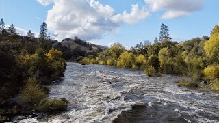 Fast Current on South Fork American River After Record Breaking Rainfall