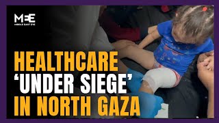 Palestinians set up medical point under siege in north Gaza