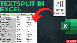 How to Separate Name into Different Columns in Excel | TEXTSPLIT in MS Excel