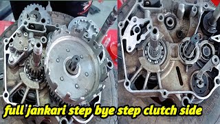 Hero Honda 100cc bikes | clutch side ki puri jankari || how to engine fitting Splendor