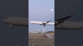 A340-300 HiFly landing Lisbon