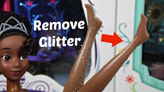 How to Remove Glitter from Doll Rubber Legs