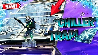 GOING DOWN MAX HEIGHT WITH THE *NEW* CHILLER TRAP - Fortnite battle royale!!