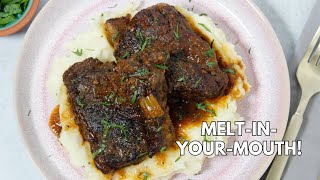 Fall-Off-the-Bone Oven Braised Beef Short Ribs