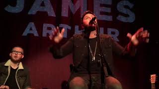 James Arthur covers Ariana Grandes Into You and R Kellys Remix to Ignition in NYC