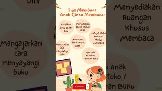 Tips Membuat Anak Cinta Membaca #youtubeshorts #gurutk #anakusiadini #tips