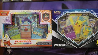 Pikachu V vs Fuecoco Paldea Collection Box Pin - Silver Tempest - Is this what we call an L - Ep 199