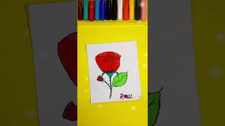 How to make a beautiful rose🌹/ Easy flower making #shorts #craft #rosepaperflower #easycraft