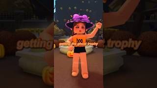 getting the ghost trophy! #shorts #roblox #bloxburg #halloween