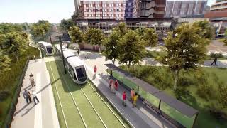 Projet de 3e ligne de tramway du Havre -  Hôpital Jacques Monod