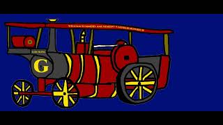 Garrett 4CD 'Lady Olivia' Showmans Steam Traction Engine animation