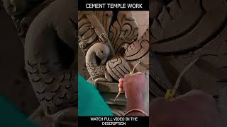 Cement Art Work for Temple Construction