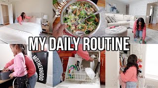 DAILY CLEANING ROUTINE! BALANCING WORK & MOTHERHOOD, QUICK & EASY MEALS, TIDY-UP & CLEAN WITH ME