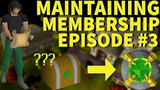 OSRS | MAINTAINING MEMBERSHIP by ONLY Completing EASY CLUES | Episode #3