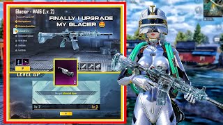 FINALLY I UPGRADE MY M416 GLACIER ❄️🤩 | M416 GLACIER UPGRADE TO LEVEL 3 | GLACIER M416 UPGRADE |BGMI