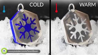 How to make MAGIC - changing color - Resin SNOWFLAKE pendant ❄️❄️❄️❄️🌬🔥