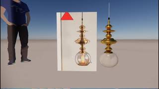 Sketchup Pendant Light Model Making & Rendering