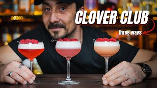 Clover Club Cocktail | Three ways to make this Gin Cocktail