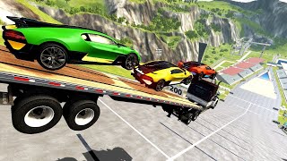 Beamng High ramp jump crash - BeamNG.drive