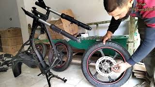 تجميع دراجه ناريه دايون 26 a. assembly motorcycle DAYUN 26 a 150 2023