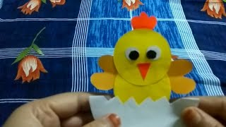 Beautiful paper chicken 😁🐔#papercraft #origamicraft #diycraft #diy#kcraftlovers