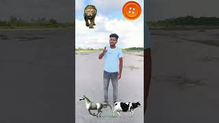 Button spining to,huse, cow,, tiger, dog, short magic VFX video,, viral,, treding,, 😱😱😱